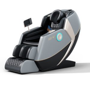 EZ-U Full Body Massage Chair AS-199 F Grey,Lexury Zero Gravity Shiatsu Recliner with Airbags, Kneading and Foot Massage, LCD Screen Controls,CE Certification.