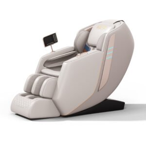 EZ-U Full Body Massage Chair, AS-177 M Kahki Luxury Zero Gravity Shiatsu Recliner, Full Body with Heat Airbag System, LED Screen Controls,CE Certification.