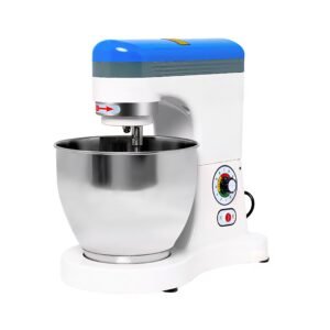 EZ-U Commercial Planetary Mixer, 7L  Stainless Steel Bowl, Countertop Bakery Dough Mixer, 10 speed 350W 110V, Blue