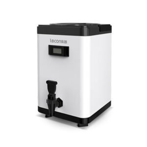 Stainless Steel Insulated Beverage Dispenser 8L, Insulated Thermal Hot and Cold with Spigot for Hot Water  Milk Tea Juice Coffee(White)