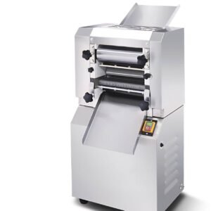 EZ-U Commercial Electric Pasta Maker Machine  2200W 10mm Adjustable Thickness Noodles Maker with 1.5 or 2mm Round Cast Meal Cutter and 11.4inch Stainless Steel Rollers