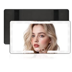 EZ-U LED Car Vanity Mirror with Lights Sun Visor Makeup Mirror 1Pcs Rechargeable Dual Dimming Car Accessories Cute Car Interior Essentials for Women Brand: EZ-U