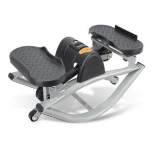 Rock Stepper Side to Side Lateral Stepper for Exercise at Home Stair Stepper with Resistance Bands Digital Monitor Low Impact Rocking Stepper for Legs Glutes and Core