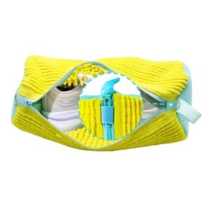 Shoe Washing Machine Bag Reusable Laundry Shoe Bag for Washing Machine and Dryer Fits Sneakers Tennis Shoes 360 Deep Cleaning Shoe Cleaning Bag with Upgraded Smooth Durable Zipper (1 Pack)